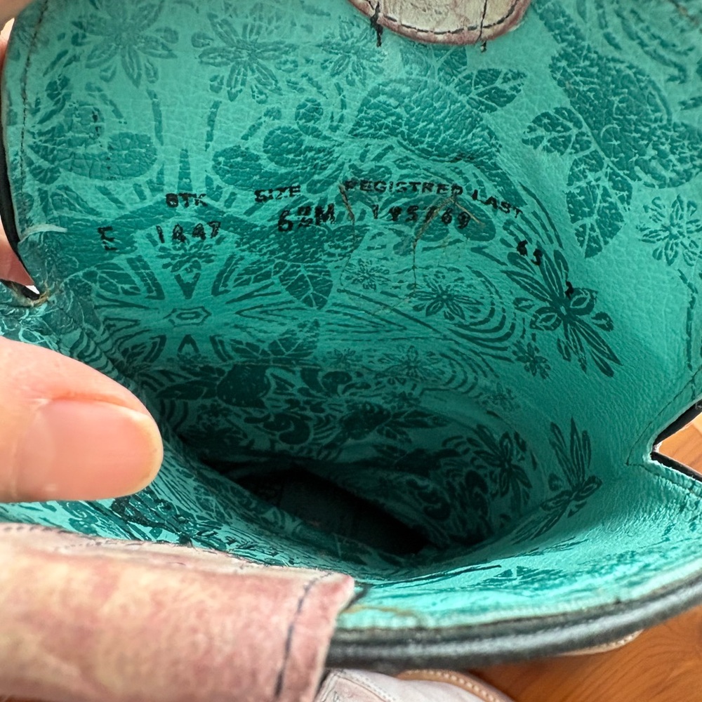 Corral Pink and Brown Heeled Boots - Picture 2 of 3